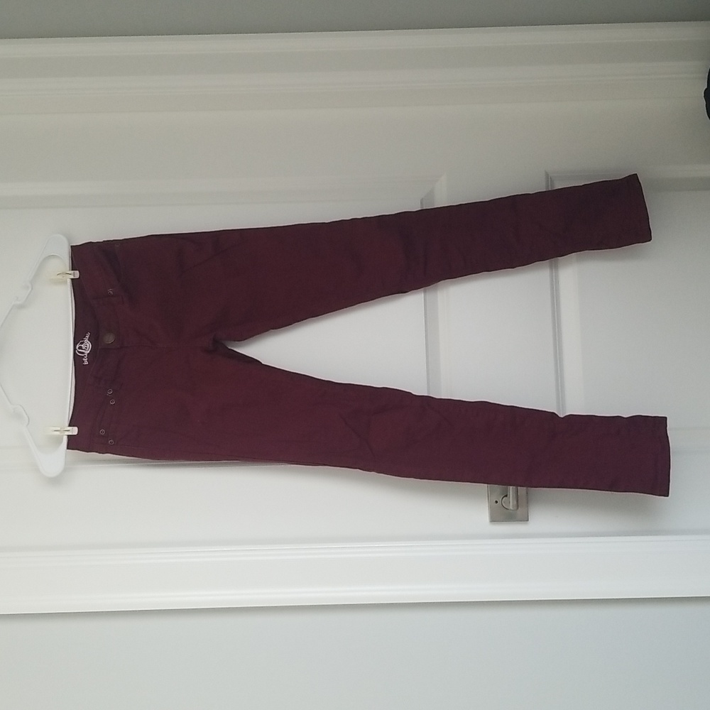 Bluenotes Maroon Low Rise Super Skinny Jeans